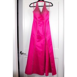 Designer Classic pink beaded dress